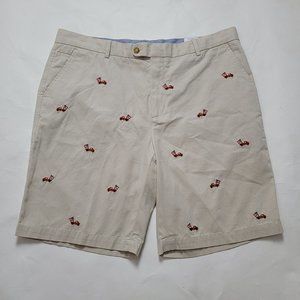 J McLaughlin Oliver Shorts Khaki Sz 38 Beige